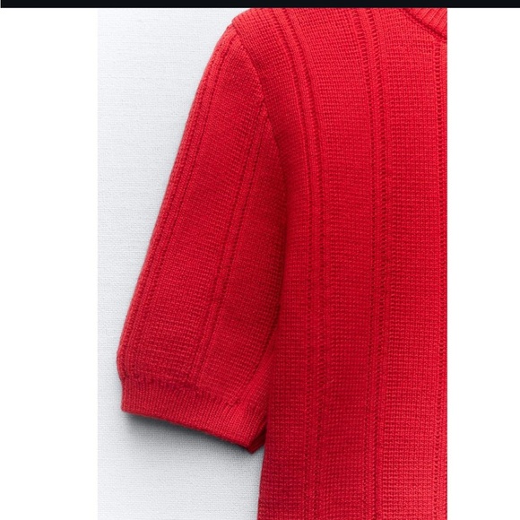 ZARA CROP KNIT SWEATER - Picture 6 of 6